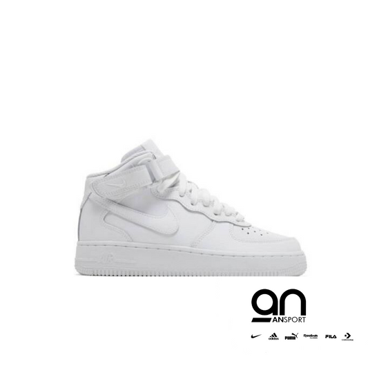 Nike Air Force 1 Mid LE GS 'Triple White