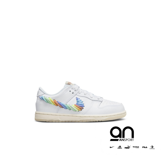 Nike Dunk Low SE Rainbow Lace Swoosh 'PS